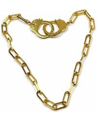 Jagged Halo Jewelry - Love Bond Handcuff Chain Necklace Stainless Steel Plated - Lyst