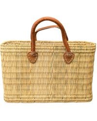 Berber Leather - Neutrals The Safi Medium Basket Tote Bag - Lyst