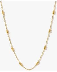 Elk & Bloom - 14K Double Beaded Satellite Chain Necklace - Lyst