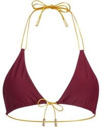 Capri Swim™ - Wine & Chocolate Reversible Bikini Top - Lyst