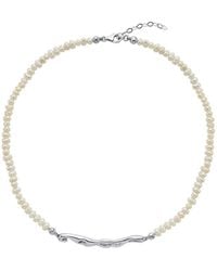 LINYA JEWELLERY - Pontus Horizontal Pearl Necklace - Lyst