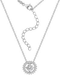Diamonbliss - Marilyn Monroe Convertible Pave Round Pendant Necklace - Lyst
