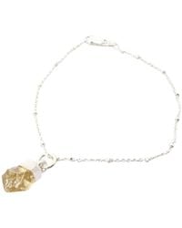 Harfi - Raw Citrine November Birthstone Sterling Fine Bracelet - Lyst