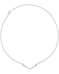 Lucy Quartermaine - Skinny Drip V Pendant - Lyst