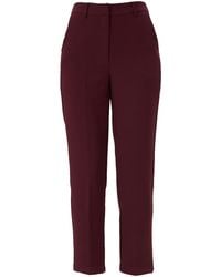 Smart and Joy - Tapered Capri Pants -Burgundy - Lyst