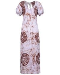 Celeste Mendis - Perennial Blossom Backless Maxi Dress - Lyst