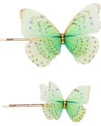 Oana Savu - Butterfly Bobby Pin Set Hair Pins Mint Summer Accessories - Lyst