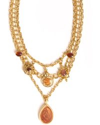 Caramel Vintage Jewellery - Autumn Dreams Charm Necklace - Lyst