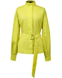Smart and Joy - High Neck Belted Shirt - Lyst