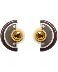 Gissa Bicalho - Acrylic Handmade Earring L Empire - Lyst
