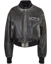 SVETA Milano - Dean Leather Bomber Jacket - Lyst
