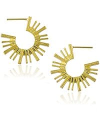 Milou Jewelry - Large Sun Hoop Earrings - Lyst
