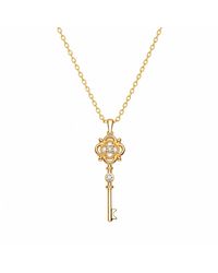 Spero London - Sterling Ancient Key Necklace - Lyst