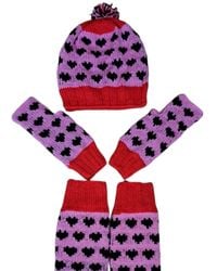 Springmoonatelier - Handmade Wool-- Hat, Gloves And Socks Set - Lyst