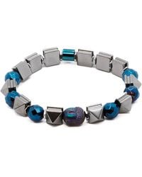 Ebru Jewelry - Energy Of Buddha Hematite Stone Beaded Bracelet - Lyst