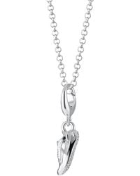 Lily Charmed - Sterling Running Trainer Charm Necklace - Lyst
