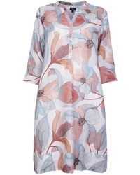 NoLoGo-chic - Pebble Printed Tunic Dress Linen - Lyst