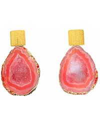 Magpie Rose - Rocks In The Sky Orange Earrings - Lyst