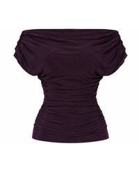 Atom Label - Carbon Bardot Occasion Top - Lyst