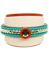 Gissa Bicalho - Acrylic Handmade Bracelet Empire Cinnamon - Lyst