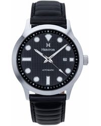 Heritor - Bradford Leather-band Watch With Date - Lyst