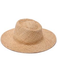 Justine Hats - Neutrals Hand Crafted Straw Hat - Lyst
