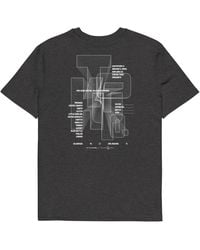 Anchor and Crew - Dark Heather Gustatory Tokyo Coffee Scene Organic Cotton Embroidered T-Shirt - Lyst