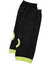 Cove - Cashmere Wrist Warmers Charcoal & Neon - Lyst