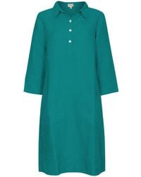 NoLoGo-chic - Up Town Linen Shirt Dress - Lyst