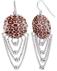 Gold & Honey - Leopard Drop Earring - Lyst
