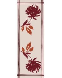 Heritagemoda - Neutrals Luxury Wool-Silk Scarf – Hand-Painted Sand With Rust & Amber Floral Accents - Lyst
