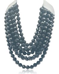 Michael Nash Jewelry - Sabina Multi Strand Faceted Resin Beaded Necklace - Lyst