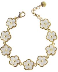 POPORCELAIN - Porcelain Daisy Cluster Bracelet - Lyst