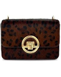 Apatchy London - The Tilly Dark Leopard Hair-On Leather Bag - Lyst
