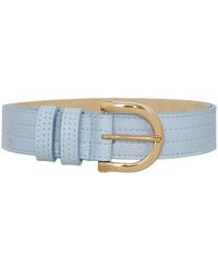 BeltBe - Arch Metal Buckle Leather Belt - Lyst