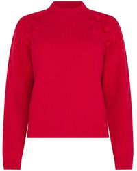 Sour Figs - Shoulder-Detail Bobble-Knit Jumper - Lyst