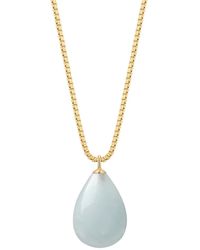 Katy Faye - Neutrals March Aquamarine Necklace - Lyst