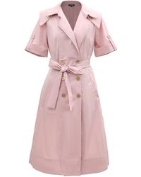 Smart and Joy - Cotton Trench Coat Dress - Lyst
