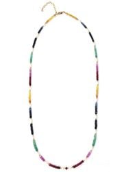 Shar Oke - Mixed Sapphire & Freshwater Pearls Necklace - Lyst