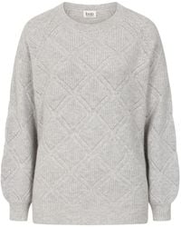 Loop Cashmere - Diamond Stitch Sweater - Lyst