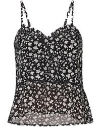 REISTOR - V-Neck Medley Camisole With Lace - Lyst
