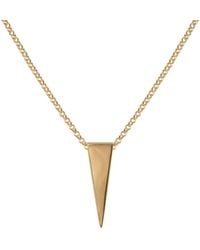 Edge Only - Spike Pendant 18Ct Vermeil - Lyst