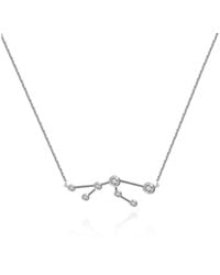 Genevieve Collection - Taurus Zodiac Constellation Necklace 18K & Diamond - Lyst