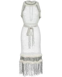 Andreeva - Rose Handmade Knit Dress - Lyst
