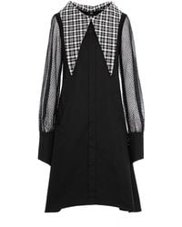 Larisa Dragna - Chest Cotton Dress With Detachable Collar - Lyst