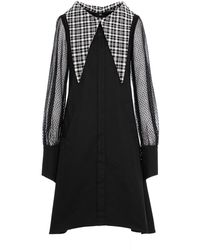 Larisa Dragna - Chest Cotton Dress With Detachable Collar - Lyst