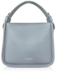 Le Parmentier - Duplo Small Hammered Leather Top Handle Bag - Lyst