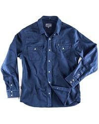 &SONS Trading Co - Sunday Shirt Navy - Lyst