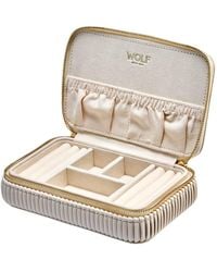 Wolf - Neutrals Bella Zip Jewellery Case - Lyst