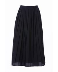 Carloslines - Pleated Midi Skirt - Lyst
